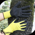 SRSAFETY 13Gauge guantes de nitrilo de punto de arena de acabado de material de revestimiento de nitrilo guante